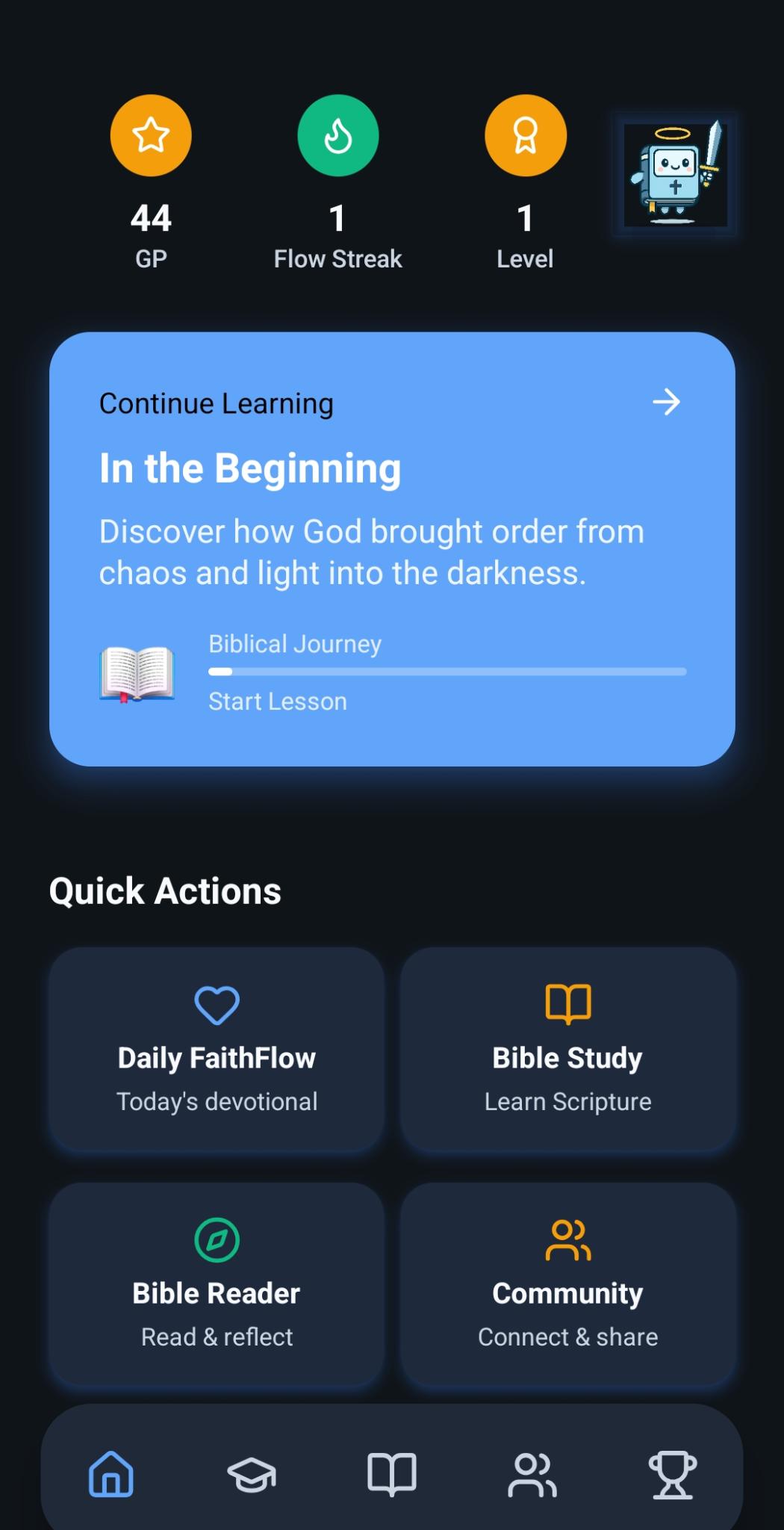 FaithFlow App Screenshot