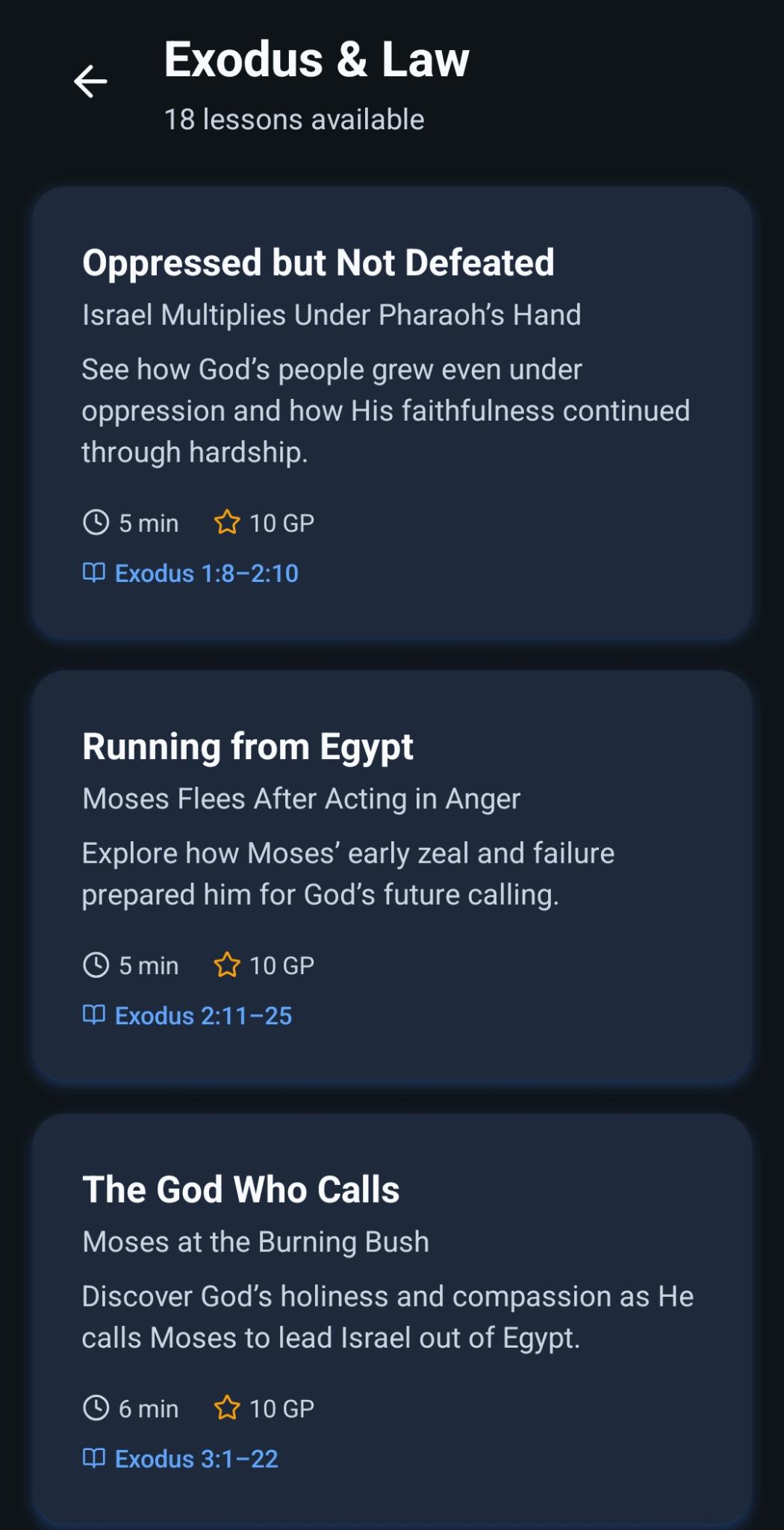 FaithFlow Lesson Screenshot